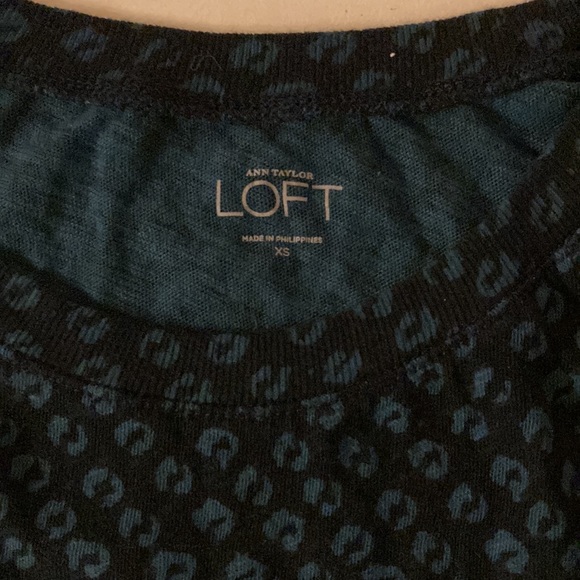 LOFT, Like New, Long-Sleeved Blue Shirt- XS - Picture 2 of 5